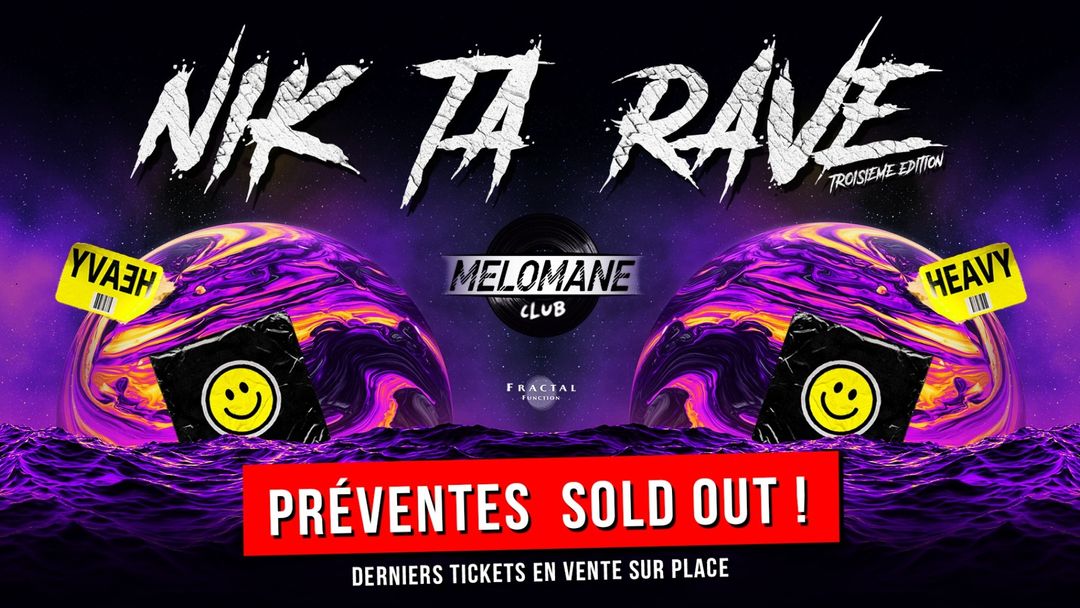 Cartel del evento ⌁ NIK TA RAVE ⌁ #3