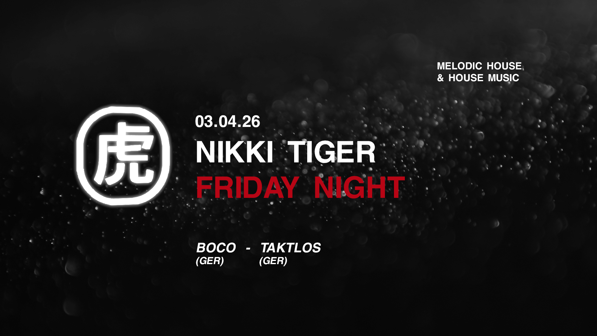 Nikki Tiger Friday presents Boco B2B Taktlos image