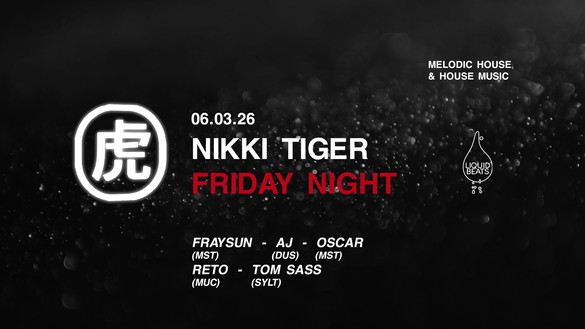 Nikki Tiger Friday presents LIQUID BEATS X SANKOFA NIGHTS image