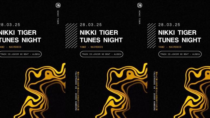 Cover for event: Nikki Tiger Friday presents Tunes Night