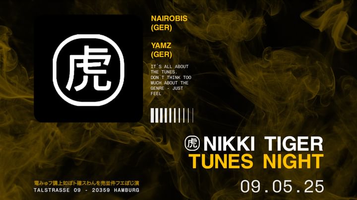 Cover for event: Nikki Tiger Friday presents Tunes Night