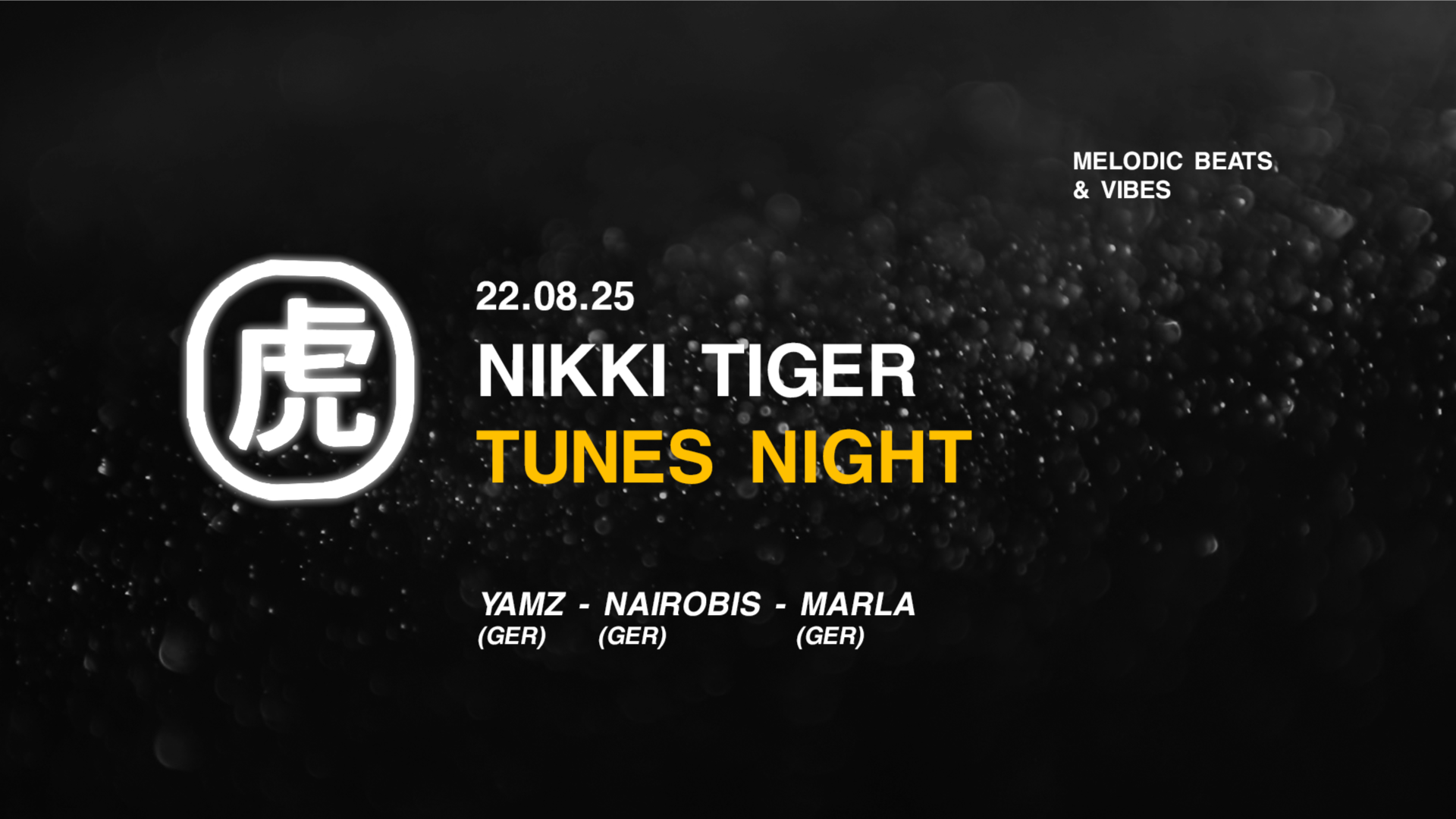 Nikki Tiger Friday presents Tunes Night image
