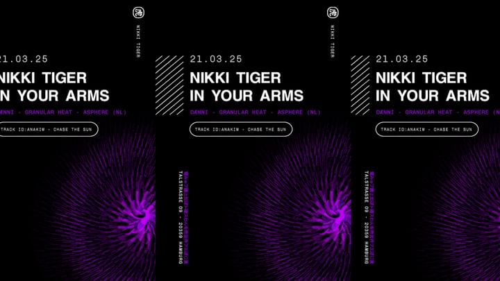 Cover for event: Nikki Tiger Fridays presents In Your Arms with ASPHERE (NL)