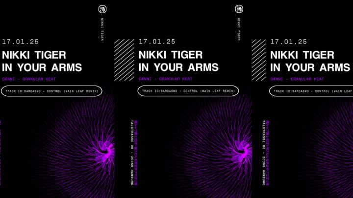 Cover for event: Nikki Tiger Fridays presents In Your Arms 