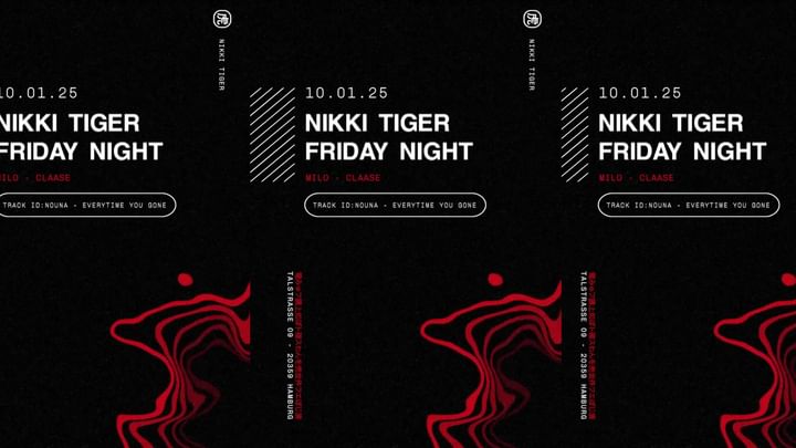 Cover for event: Nikki Tiger Fridays presents Milo & Claase