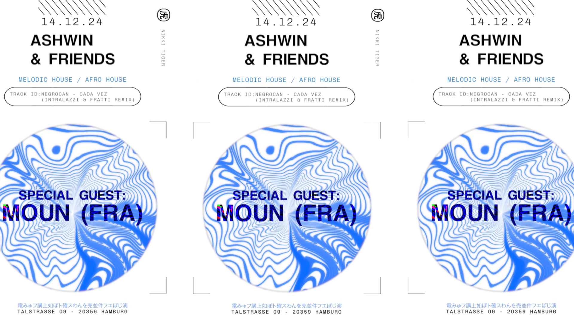 Nikki Tiger presents Ashwin & Friends // Guest: Moun (FRA)