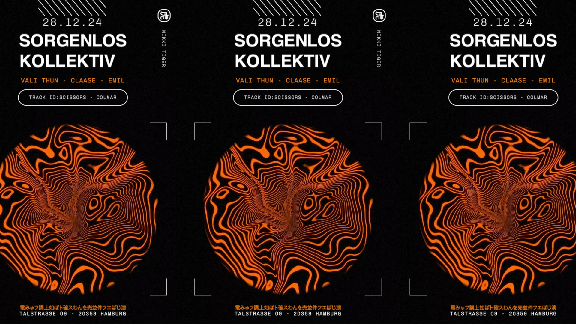 Nikki Tiger presents Vali Thun, Claase, Emil (Sorgenlos.Kollektiv) 