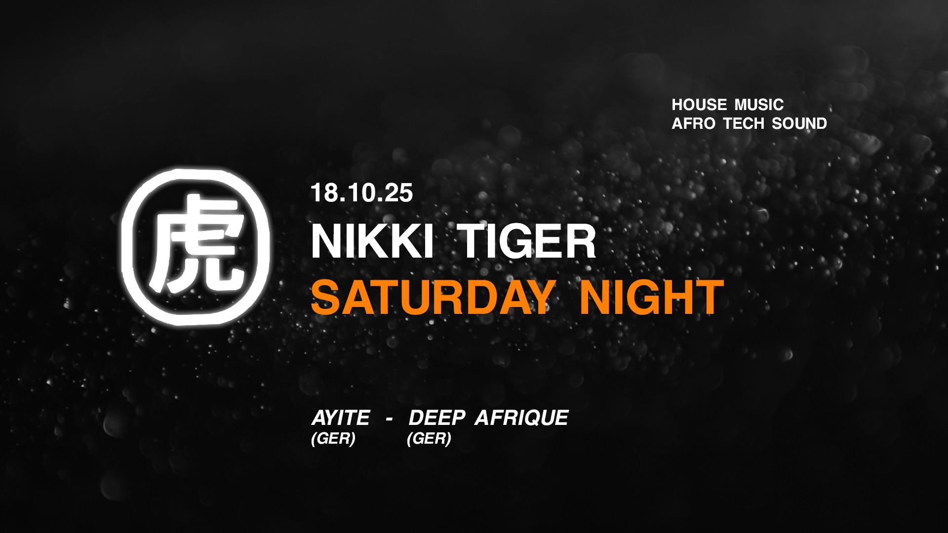 Nikki Tiger Saturday presents Ayite & Deep Afrique image