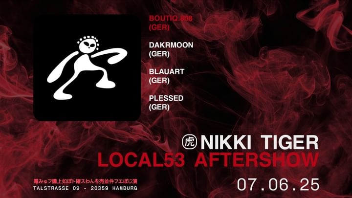 Cover for event: Nikki Tiger Saturday presents Boutiq.808 