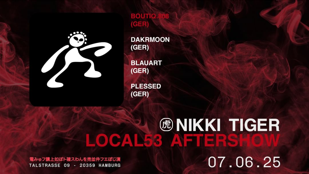 Cartel del evento Nikki Tiger Saturday presents Boutiq.808 