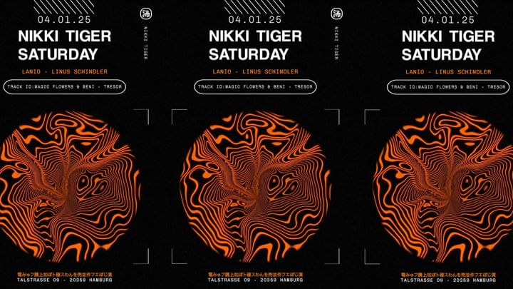 Cover for event: Nikki Tiger Saturday presents Lanio & Linus Schindler