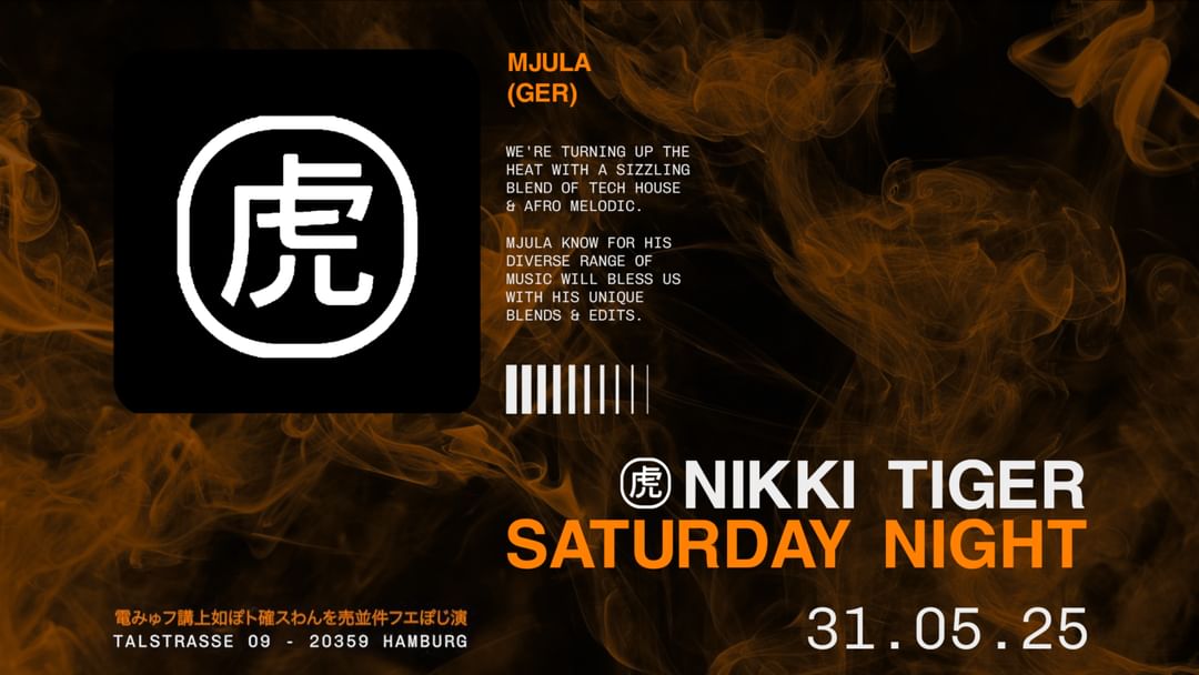 Copertina evento Nikki Tiger Saturday presents Mjula (DUS)