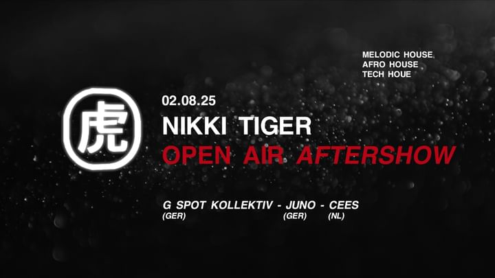 Cover for event: Nikki Tiger Saturday presents Open Air Aftershow
