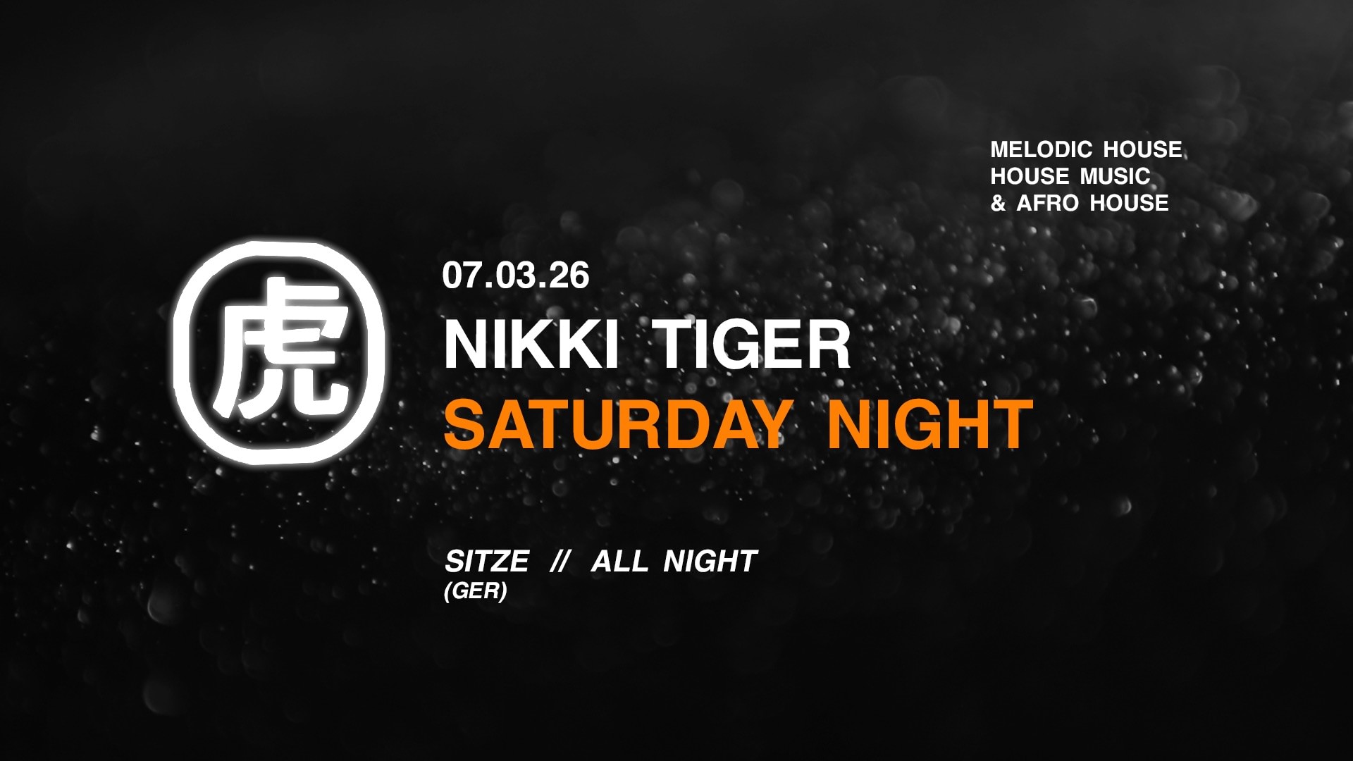 Nikki Tiger Saturday presents Sitze