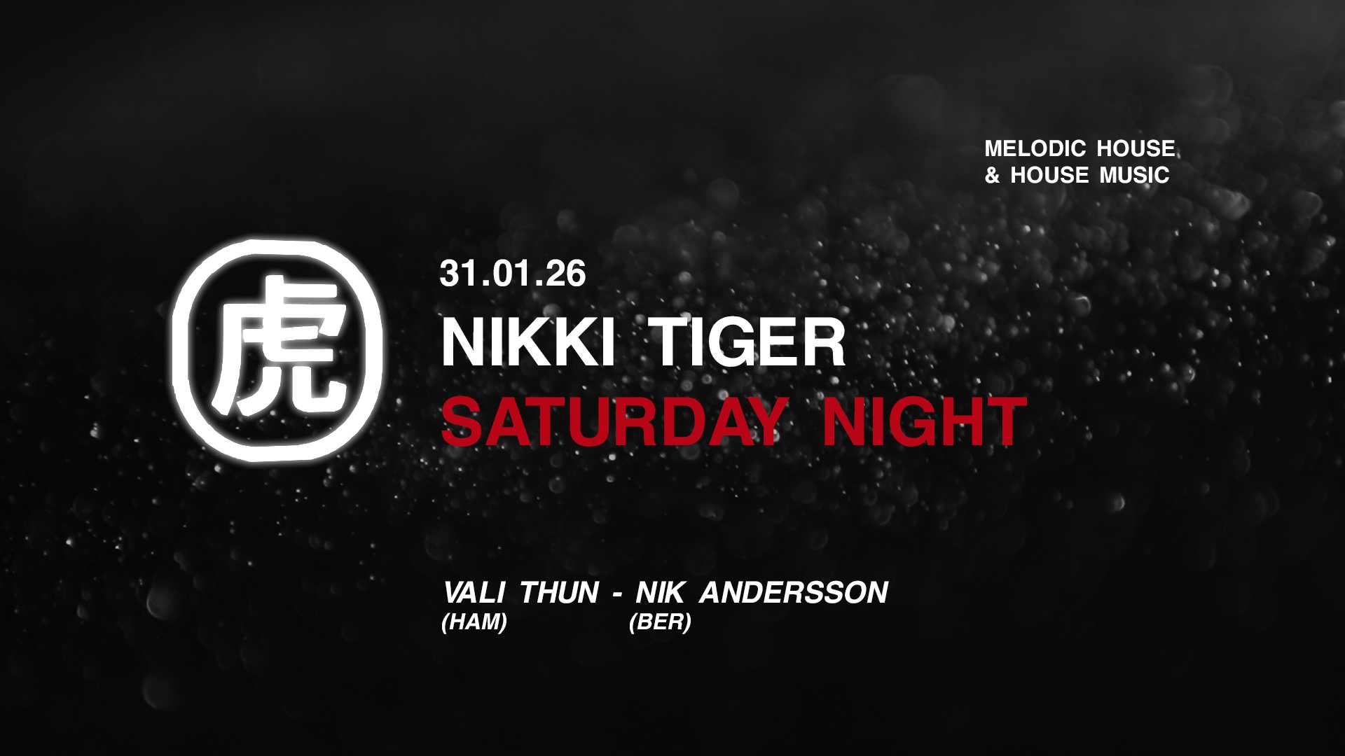 Nikki Tiger Saturday presents Vali Thun & Nik Andersson (Berlin)  image