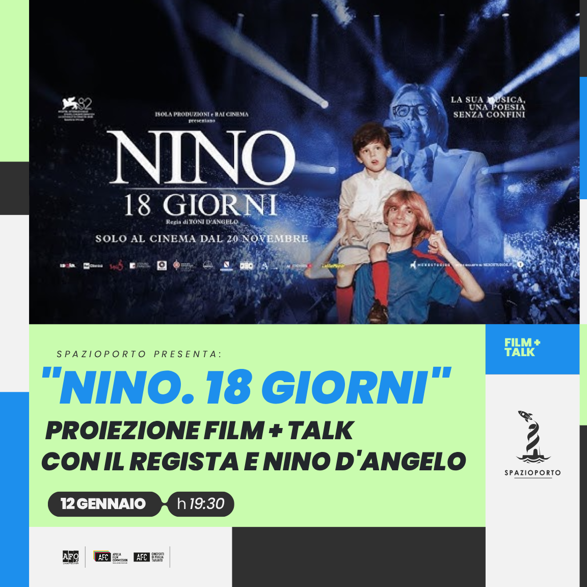 “NINO.18 GIORNI" Film + Talk con il regista Toni D'angelo e Nino D'Angelo image