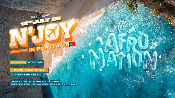 Cover for event: N’JOY IN PORTIMÃO (AFTER AFRO NATION) X JULY 12TH 