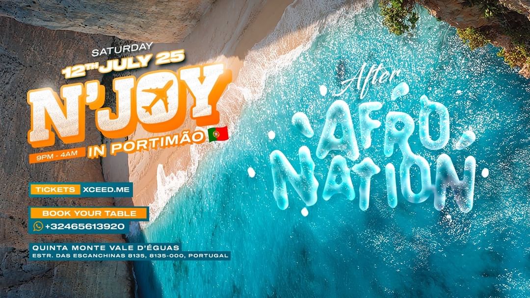 N’JOY IN PORTIMÃO (AFTER AFRO NATION) X JULY 12TH  event cover