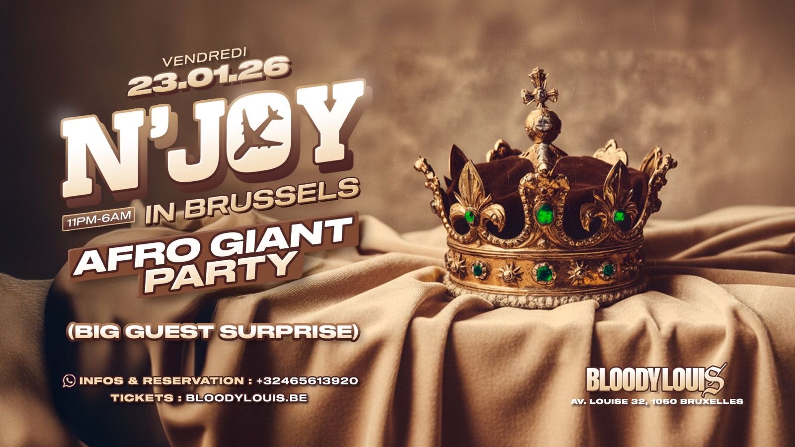 N’JOY X 23.01.26 AFRO GIANT PARTY X BLOODY LOUIS image