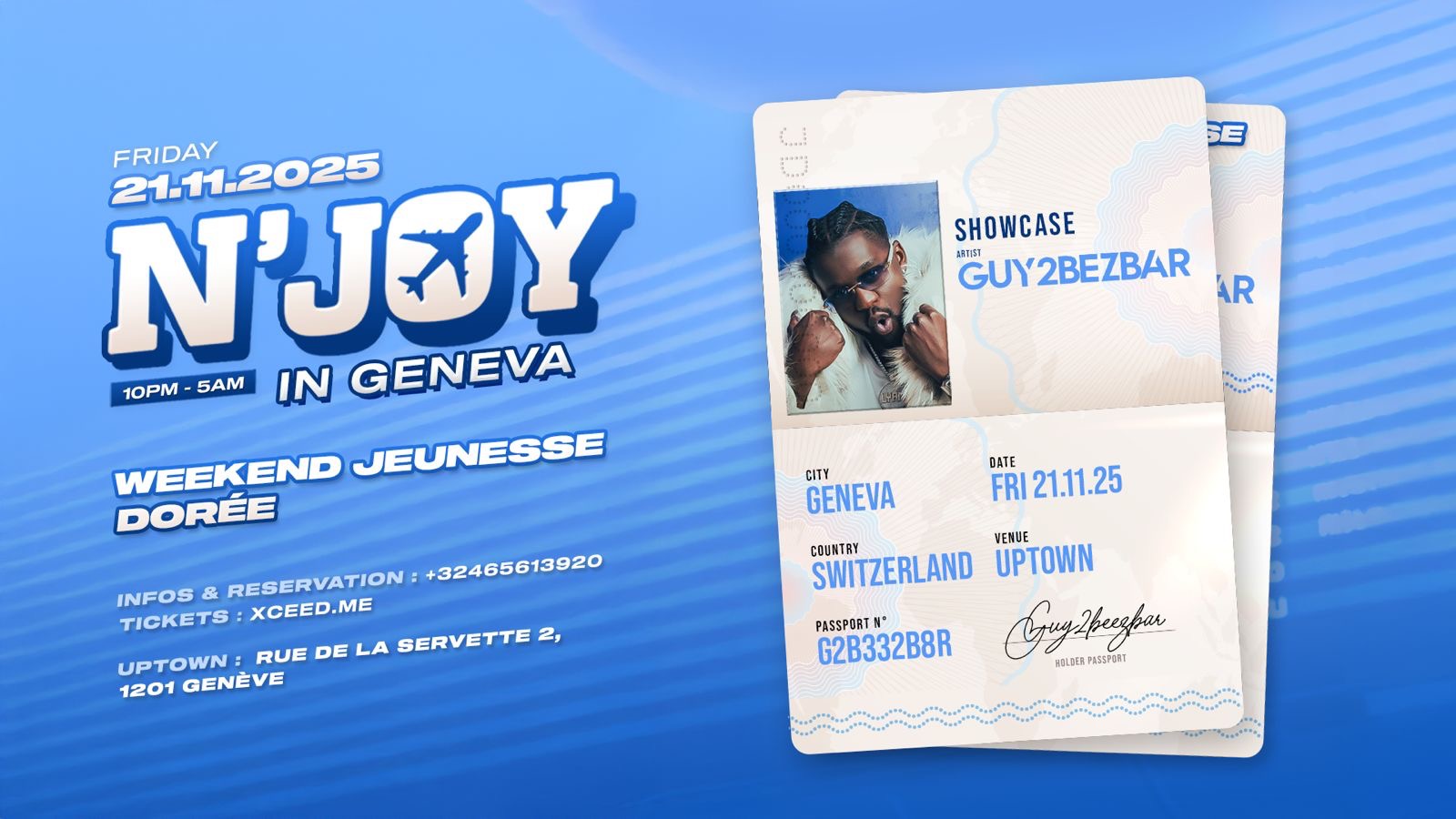 N’JOY X GUY2BEZBAR X GENEVA UPTOWN image