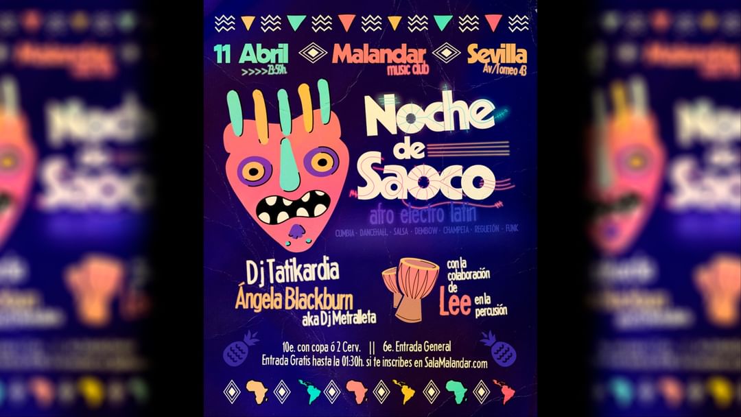 Cartell de l'esdeveniment Noche de Saoco