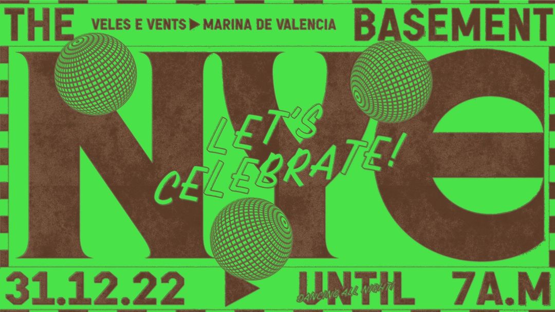 Nochevieja 2022 - theBasement NYE-Eventplakat