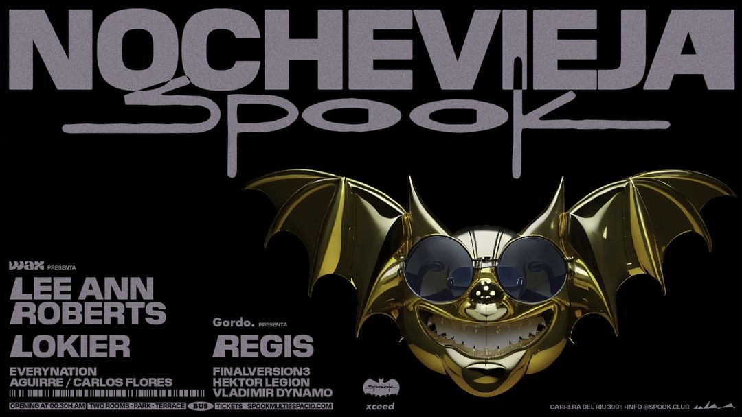 Cartel del evento NOCHEVIEJA SPOOK - WAX & GORDO - 2022 / 2023