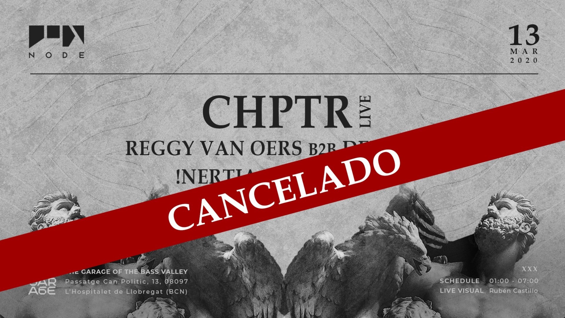 ＮＯＤＥ w/ CHPTR live ❚ Reggy van Oers ❚ Deepbass ❚ !nertia ❚ Dhanimal image