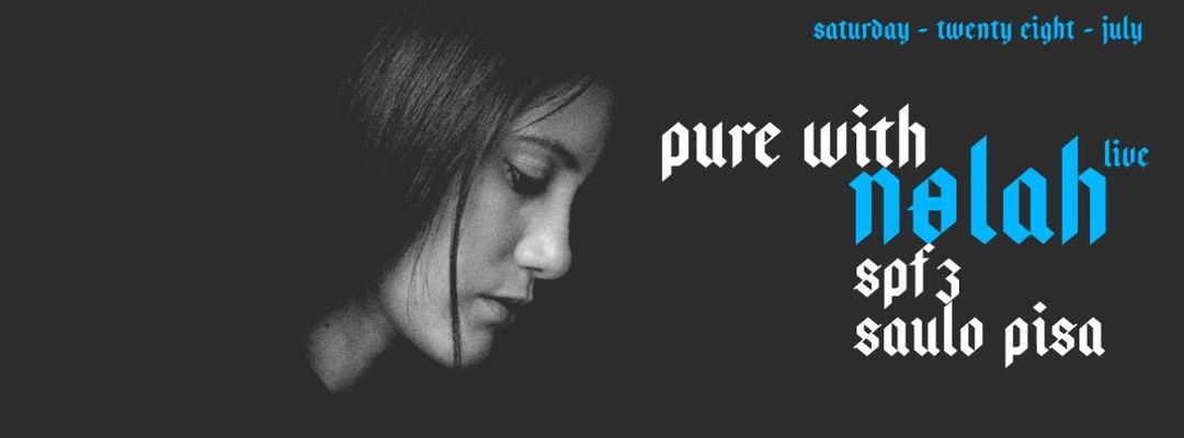 Nølah - RRR | PURE-Eventplakat