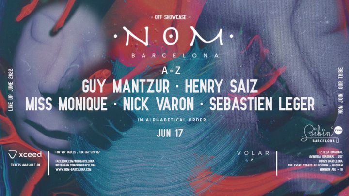 Cover for event: NOM Off Showcase | Guy Mantzur, Henry Saiz, Miss Monique, Nick Varon, Sebastien Leger