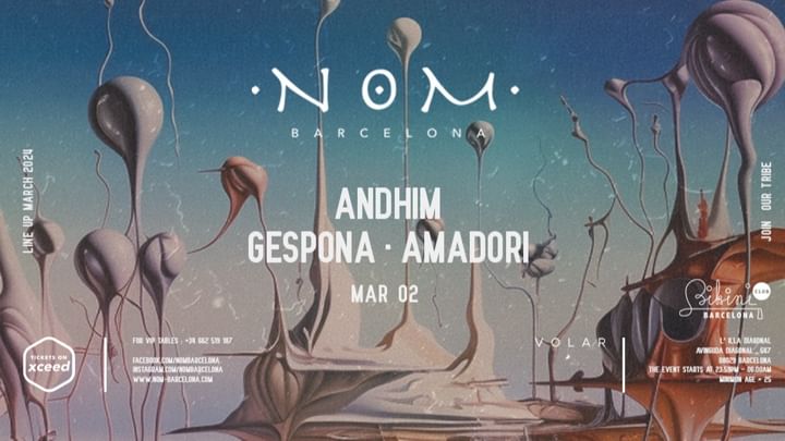 Cover for event: NOM pres: Andhim, Gespona, Amadori