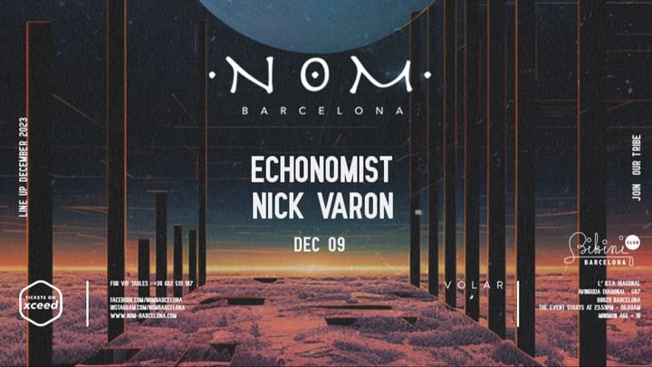 Cover for event: NOM pres: Echonomist, Nick Varon