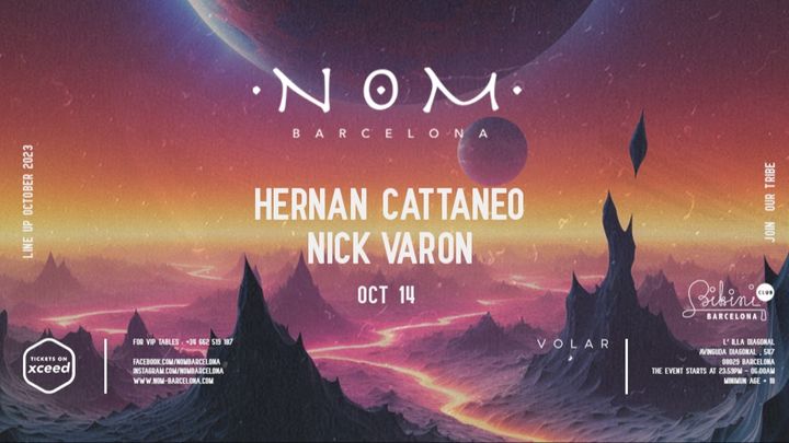 Cover for event: NOM pres: Hernan Cattaneo, Nick Varon