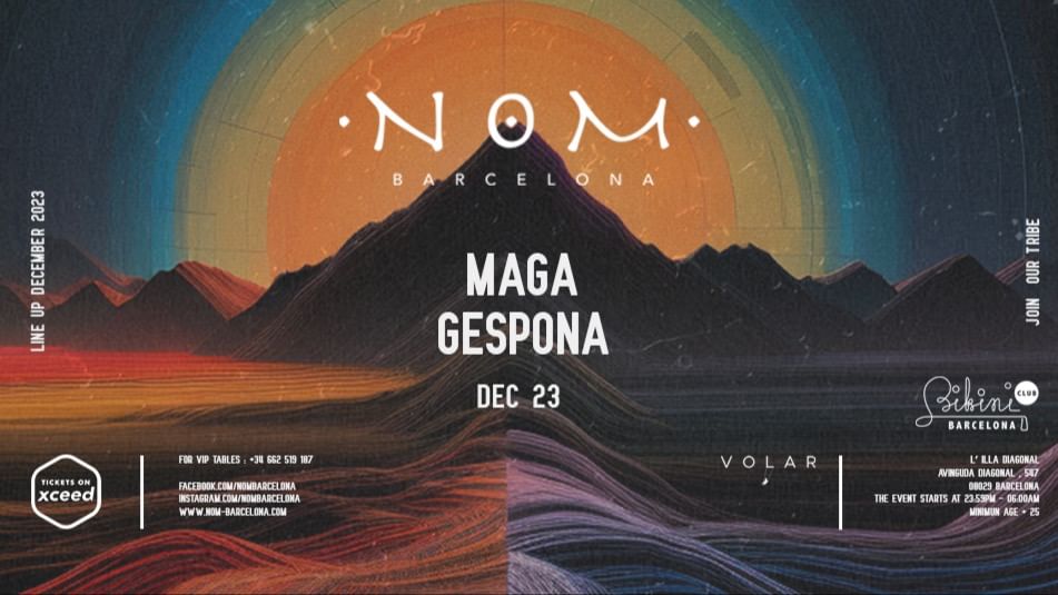NOM pres: Maga, Gespona-Eventplakat