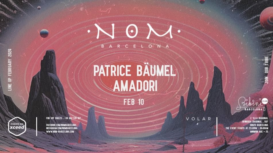 Copertina evento NOM pres: Patrice Baumel, Amadori