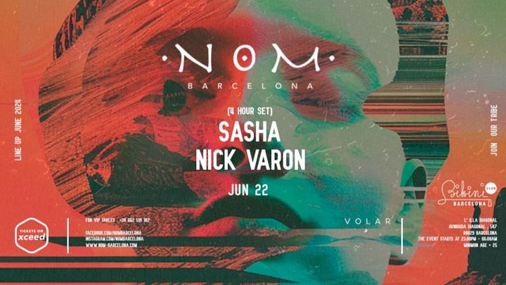 Cover for event: NOM pres: Sasha, Nick Varon