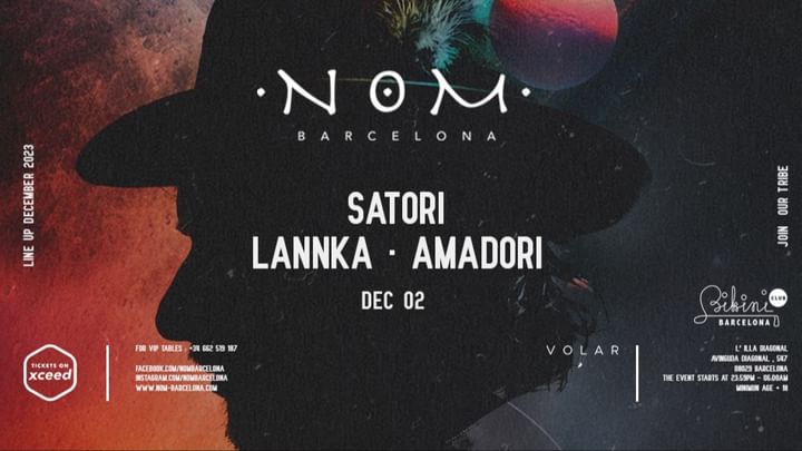 Cover for event: NOM pres: Satori, Lannka, Amadori