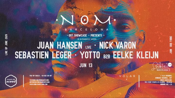 Cover for event: NOM Showcase pres. Juan Hansen (Live), Nick Varon, Sebastien Leger, Yotto b2b Eelke Kleijn