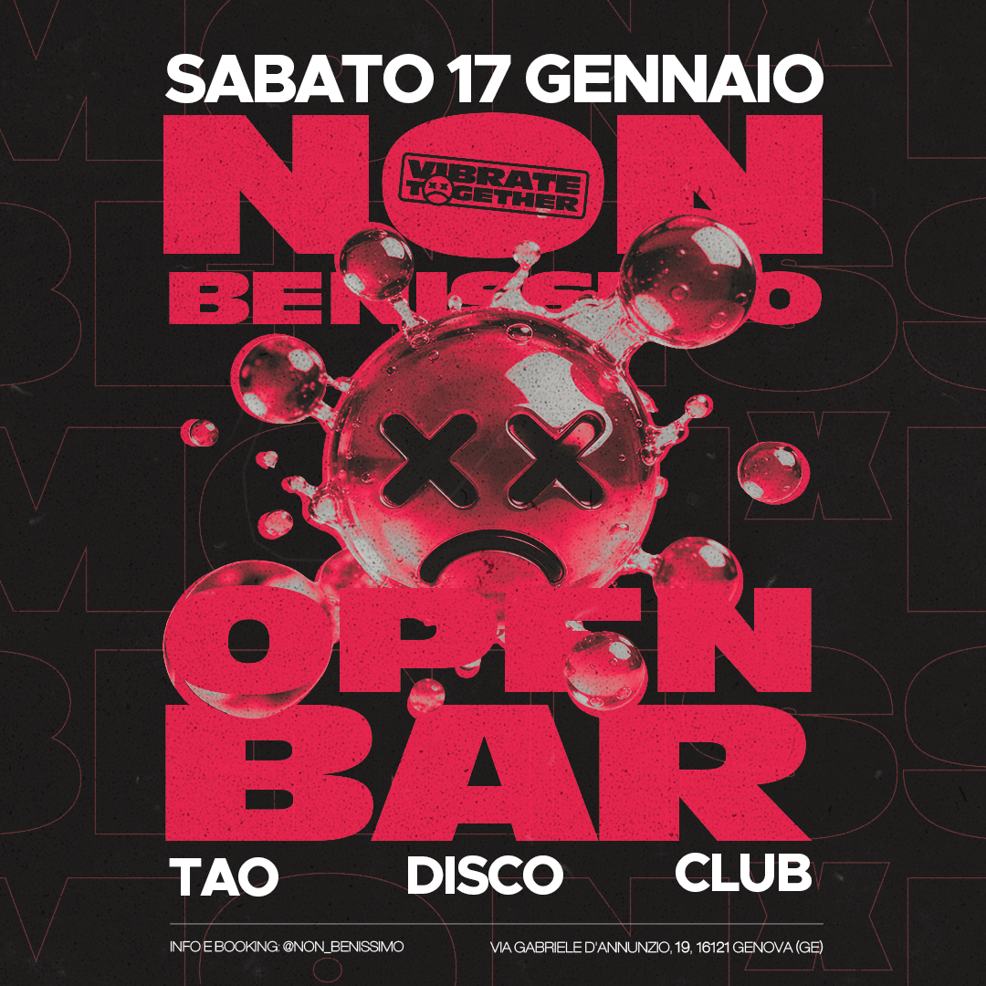 NonBenissimo | Open Bar @ Tao Disco Club image