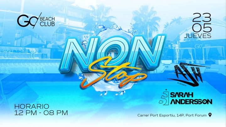 Cover for event: Nonstop: Beach Club + Pool Party | 12:00am-20:00pm