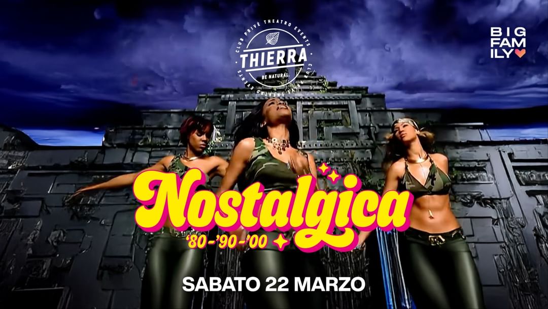 Copertina evento NOSTALGICA 80-90-00 - SAB 22 MAR 