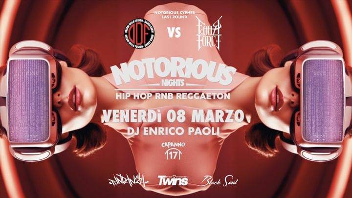 Cover for event: NOTORIOUS NIGHTS w. Dj Enrico Paoli - 08.03.24