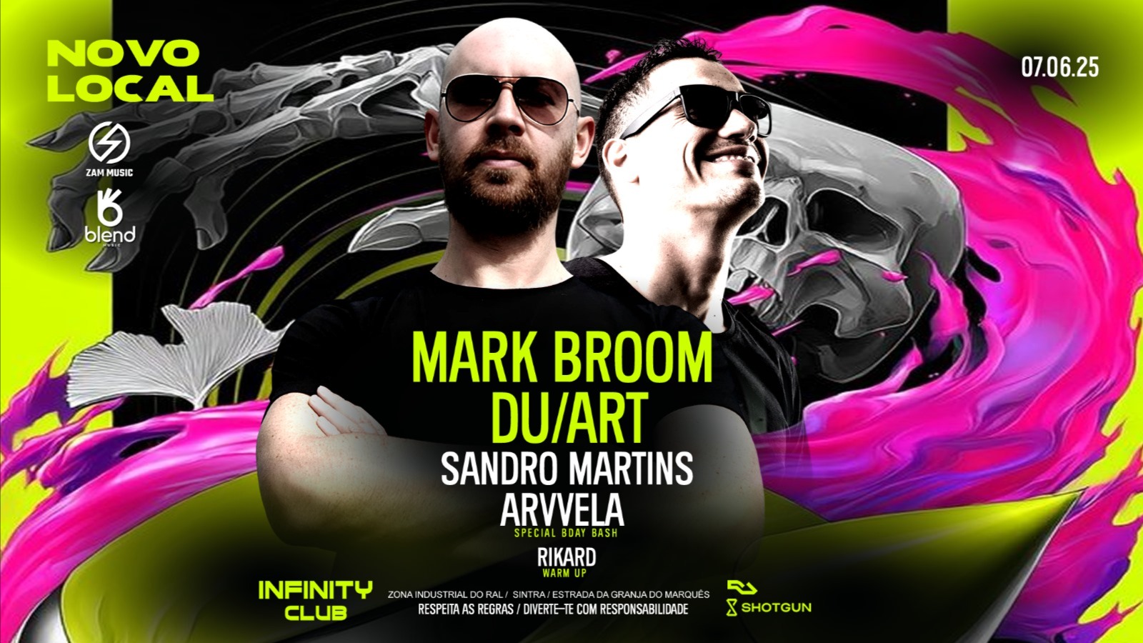 NOVO LOCAL INFINITY CLUB MARK BROOM, DUART & SANDRO MARTINS  image