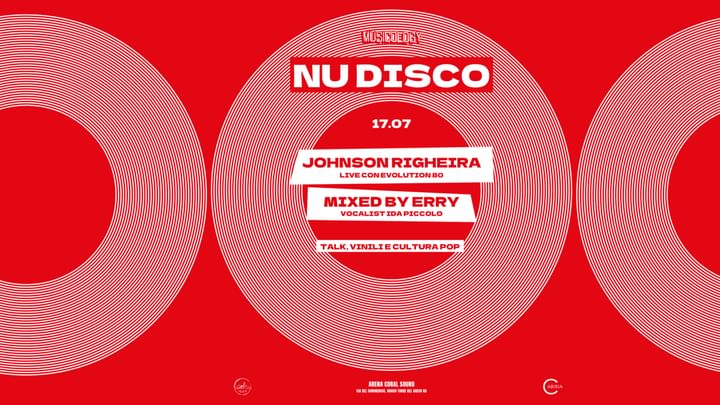 Cover for event: NU DISCO with JHONSON RIGHEIRA - MIXED BY ERRY 