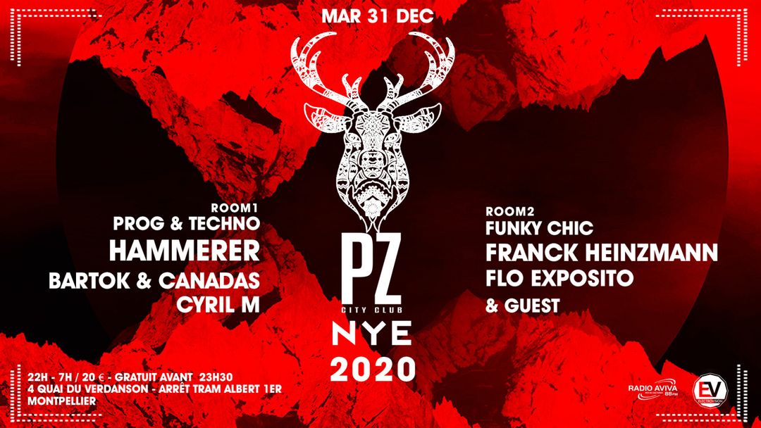 NYE 2020 @PZ city club event cover