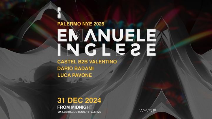 Cover for event: NYE 2025 Palermo with Emanuele Inglese 