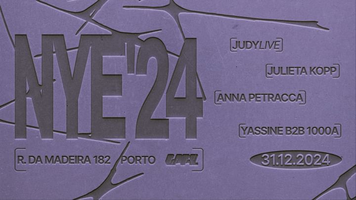 Cover for event: NYE’ 24 * JUDY [live], JULIETA KOPP, Anna Petracca, Yassine b2b 1000A