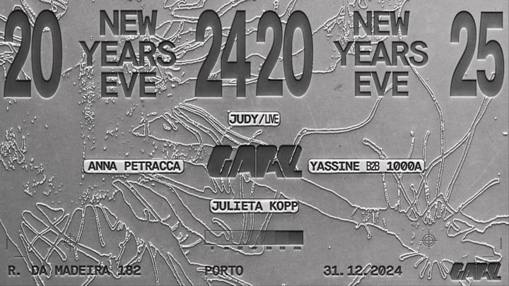 Cover for event: NYE’ 24 * JUDY [live], JULIETA KOPP, Anna Petracca, Yassine b2b 1000A