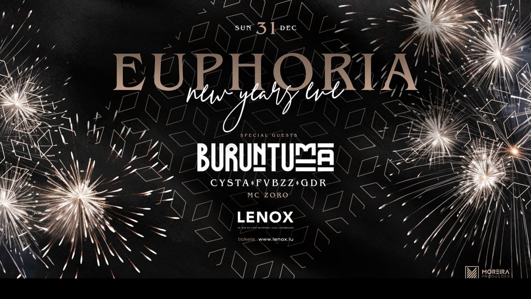Cartel del evento NYE | Buruntuma & more