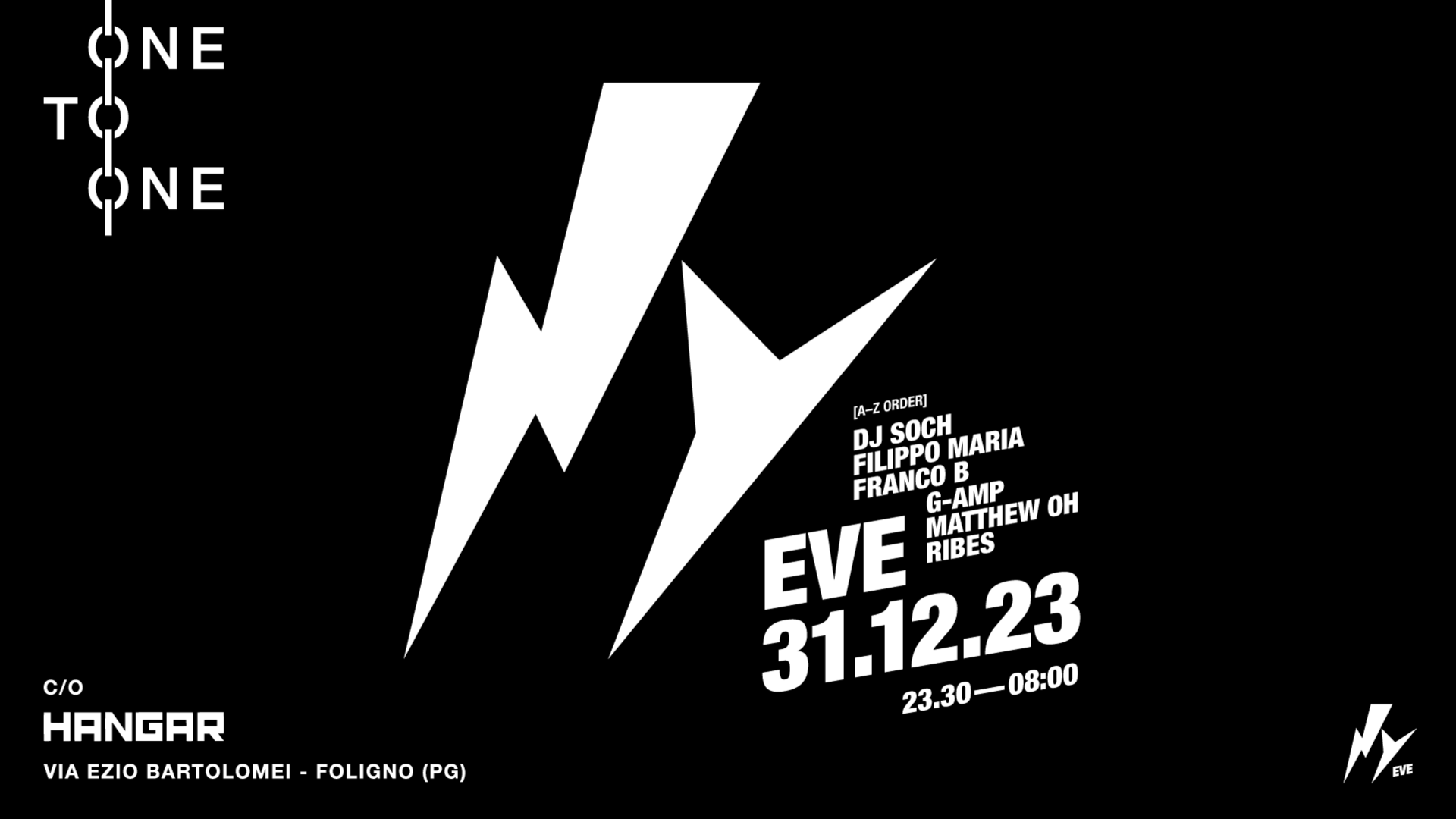 NYE | One-to-One at Hangar Club image